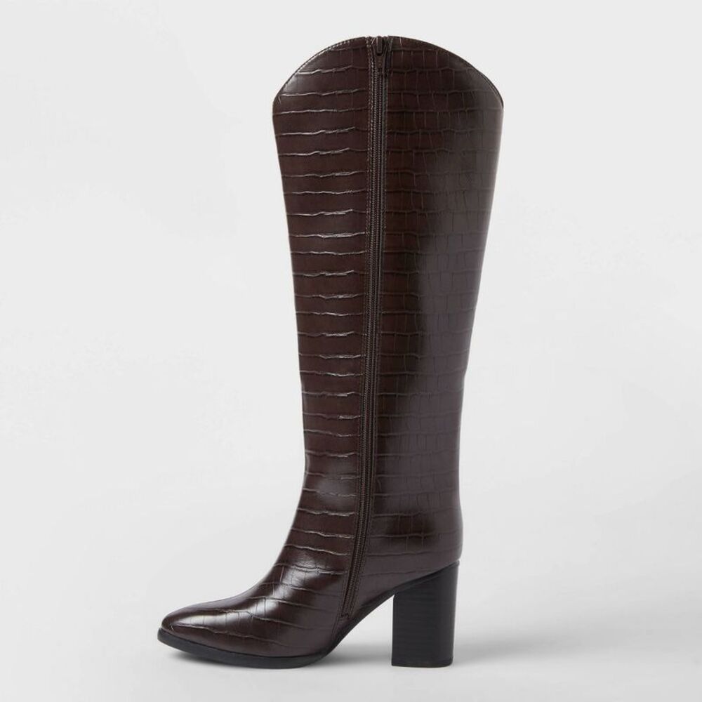 Open Box - A New Day - Women’s Cairo Boots with Memory Foam Insole – A Ne Brown - Picture 2 of 3